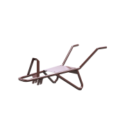 Accessories / Individual parts | for wheelbarrows | Wheelbarrow frame for deep pan 90 liters | type Polier, with one continuous sheet. with integrated tilting bracket and trough support